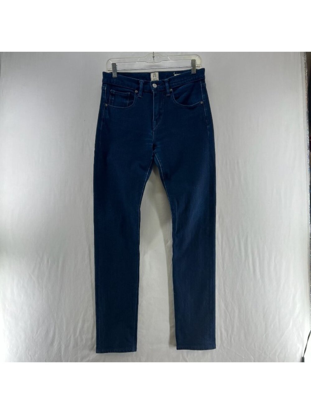 Kato Hiroshi Kato Slim Jeans Mens 29 Dark Wash Selvedge Stretch USA Zip Fly Blue